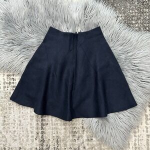 Frenchie Couture Girls Navy Stretchy Knit Viscose Blend Skirt Size 12